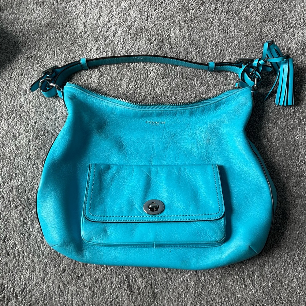 Coach bag in gorgeous blue.